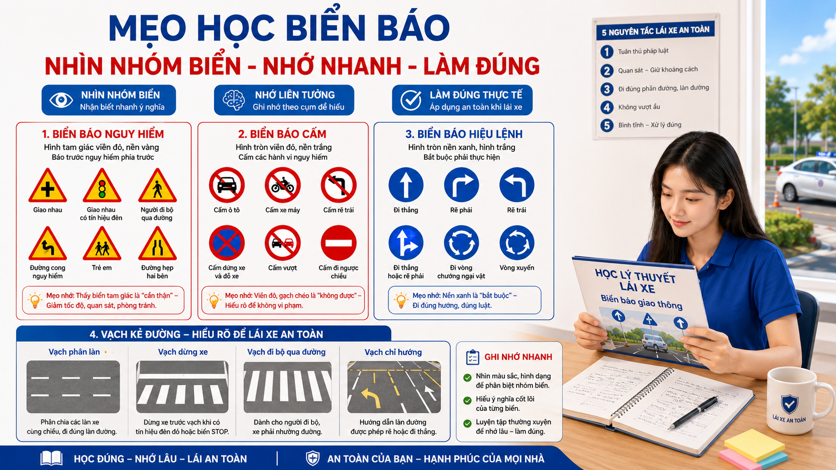 Mẹo học biển báo giao thông